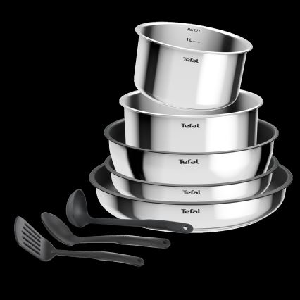 Tefal - 9-osainen astiasarja INGENIO COOK ruostumaton teräs