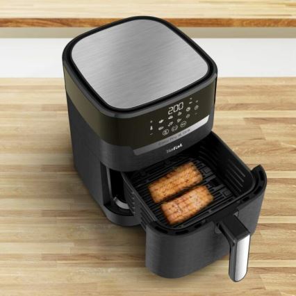 Tefal - Air Fryer 4,2 l EASY FRY&GRILL 2in1 1550W/230V musta