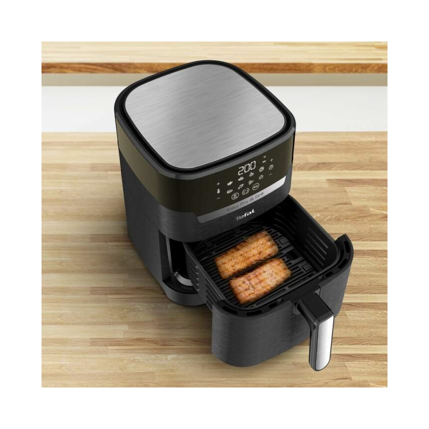 Tefal - Air Fryer 4,2 l EASY FRY&GRILL 2in1 1550W/230V musta