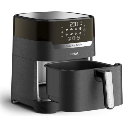 Tefal - Air Fryer 4,2 l EASY FRY&GRILL 2in1 1550W/230V musta