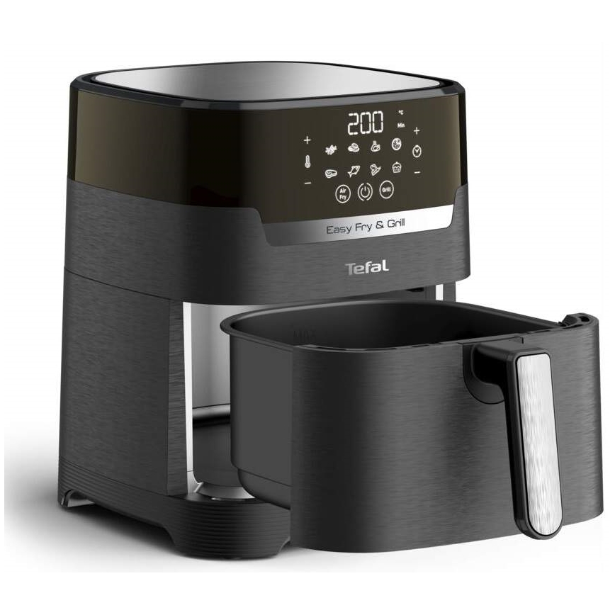 Tefal - Air Fryer 4,2 l EASY FRY&GRILL 2in1 1550W/230V musta