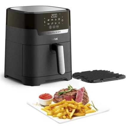 Tefal - Air Fryer 4,2 l EASY FRY&GRILL 2in1 1550W/230V musta