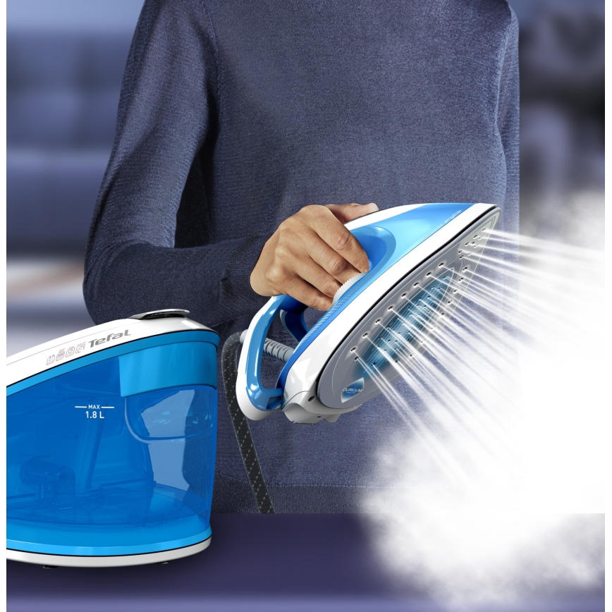Tefal - Höyrygeneraattori EXPRESS AIRGLIDE 2800W/230V sininen