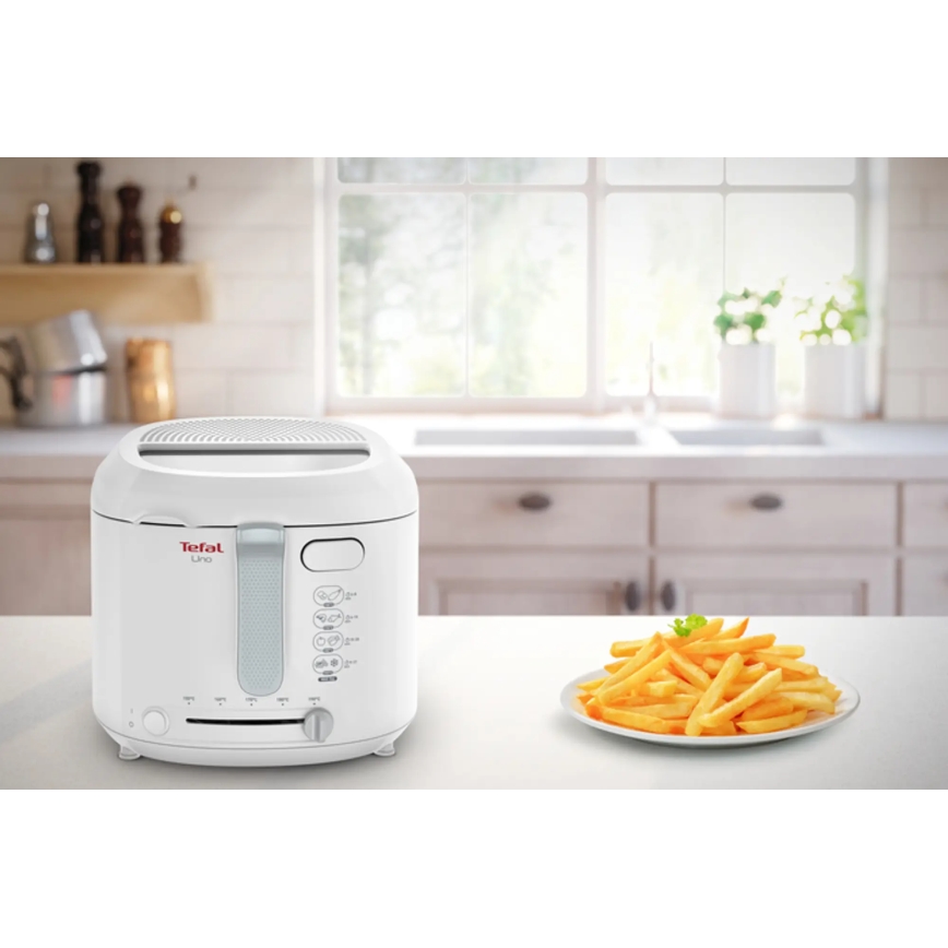 Tefal - Friteerauskeitin 1,8 l FRY UNO 1475W/230V valkoinen