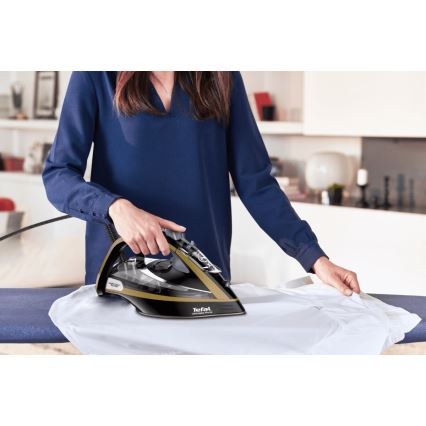Tefal - Höyrysilitysrauta ULTIMATE PURE 3000W/230V kulta/musta