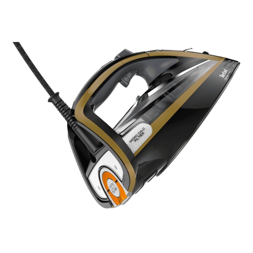 Tefal - Höyrysilitysrauta ULTIMATE PURE 3000W/230V kulta/musta