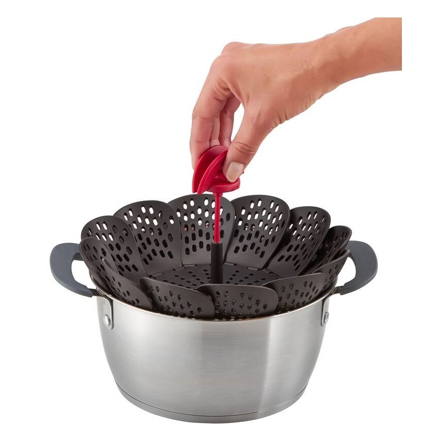 Tefal - Höyrytyskori INGENIO musta/punainen