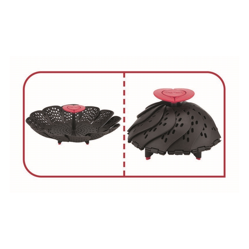 Tefal - Höyrytyskori INGENIO musta/punainen