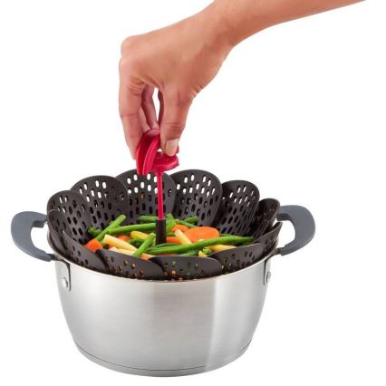Tefal - INGENIO-höyrykori musta/punainen