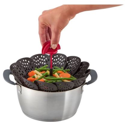 Tefal - INGENIO-höyrykori musta/punainen