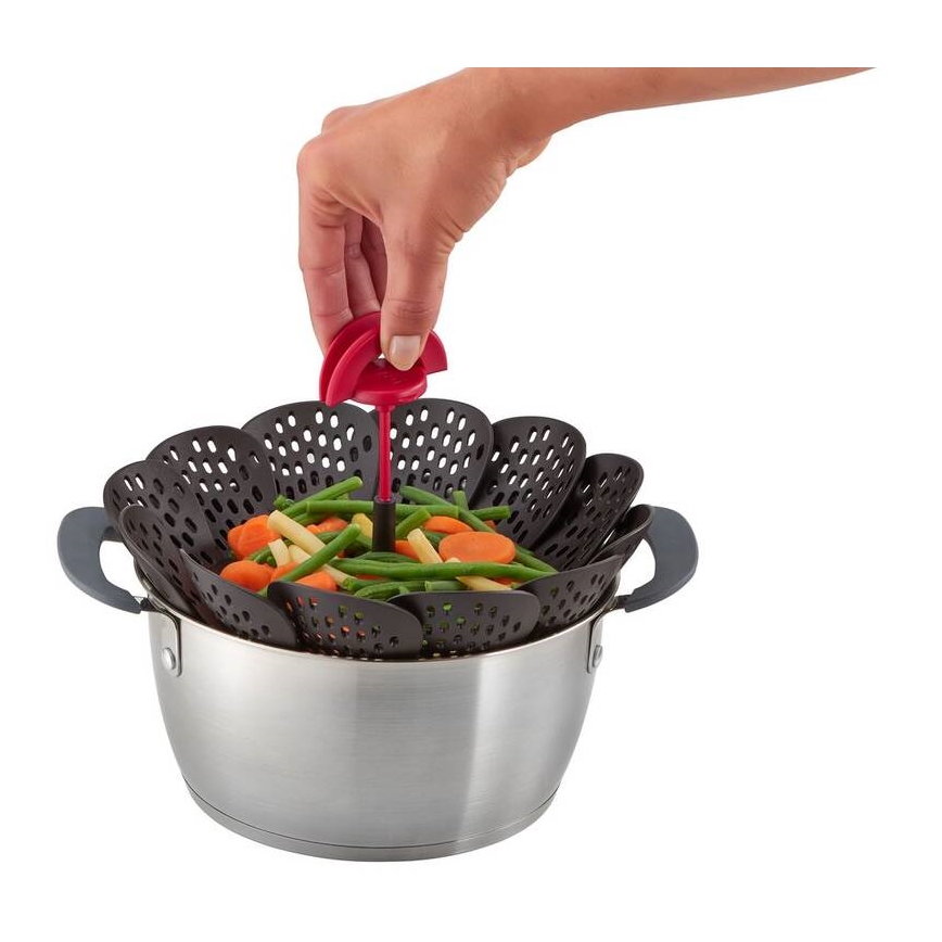 Tefal - INGENIO-höyrykori musta/punainen