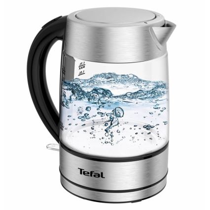 Tefal - Kattila GLASS 1,7 l  2200W/230V mattakromi