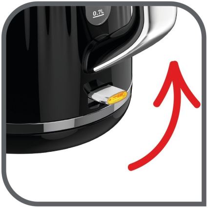 Tefal - Kattila LOFT 1,7 l 2400W/230V musta