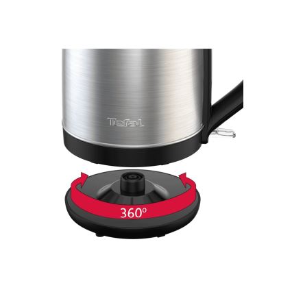 Tefal - Kattila SUBITO 1,7l 2400W/230V ruostumaton/musta