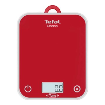 Tefal - Keittiövaaka OPTISS 2xAAA punainen