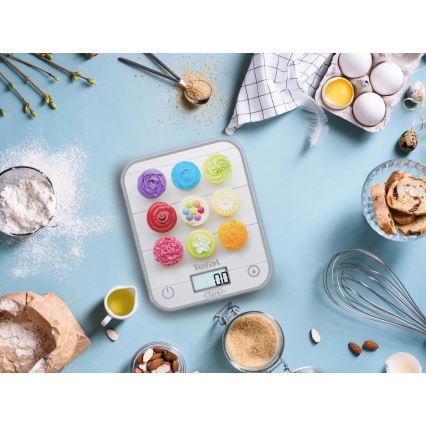 Tefal - Keittiövaaka OPTISS 2xAAA värikäs