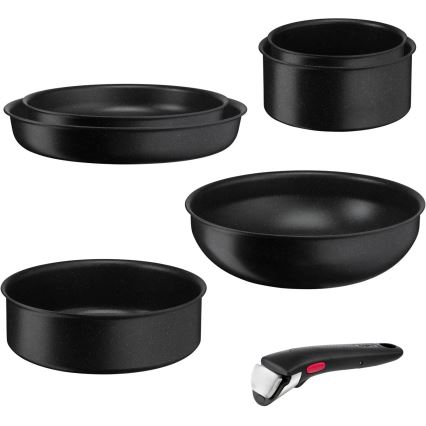Tefal - Keittoastiasarja 7 kpl INGENIO BLACK STONE