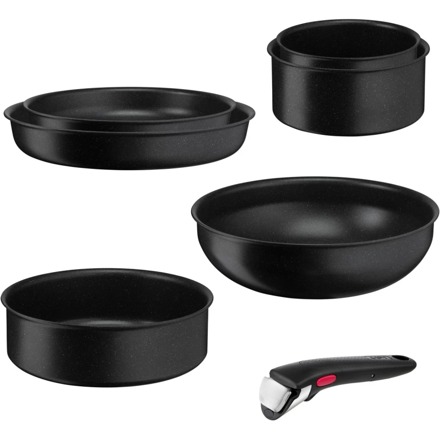 Tefal - Keittoastiasarja 7 kpl INGENIO BLACK STONE