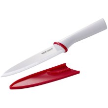 Tefal - Keraaminen knife chef INGENIO 16 cm valkoinen/punainen