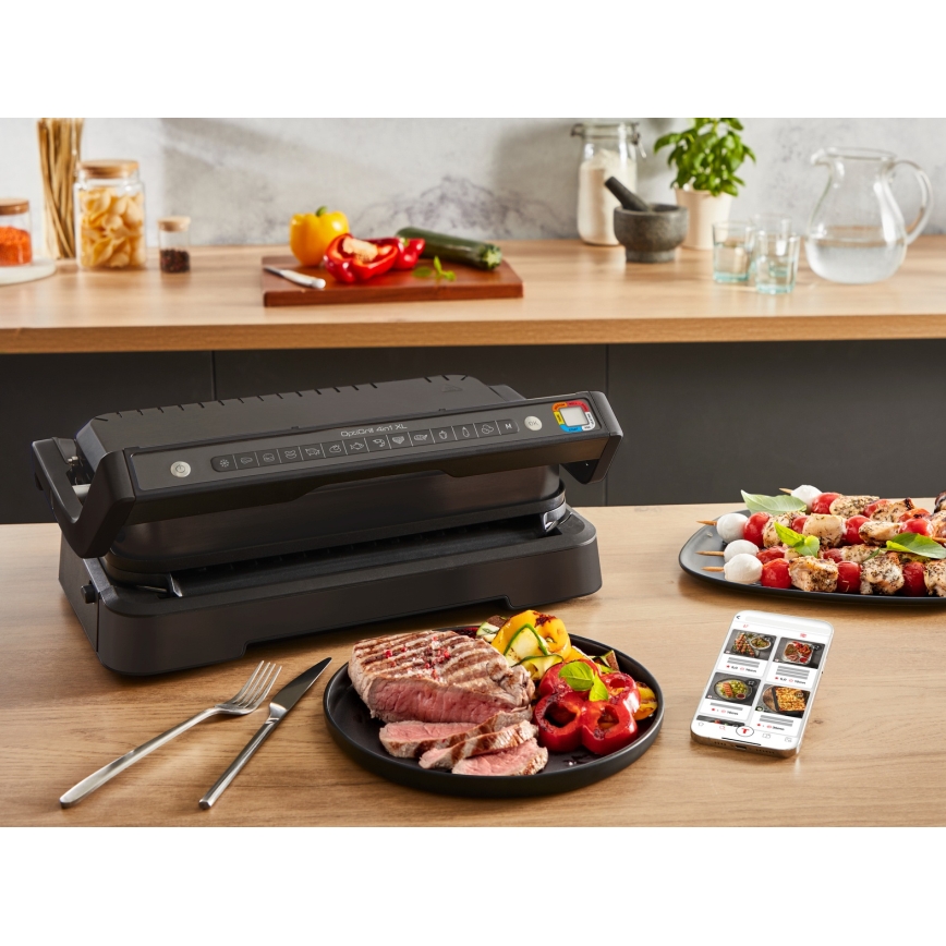 Tefal - Kontaktigrilli OPTIGRILL 2200W/230V musta