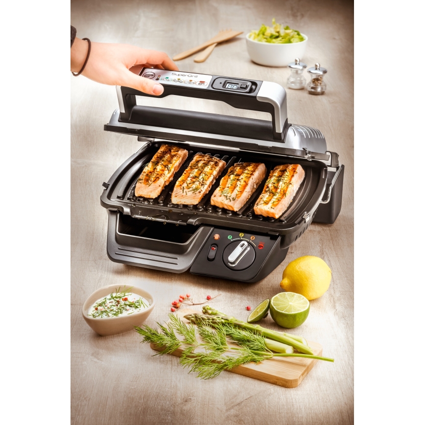 Tefal - Kontaktigrilli SUPERGRILL 2000W/230V