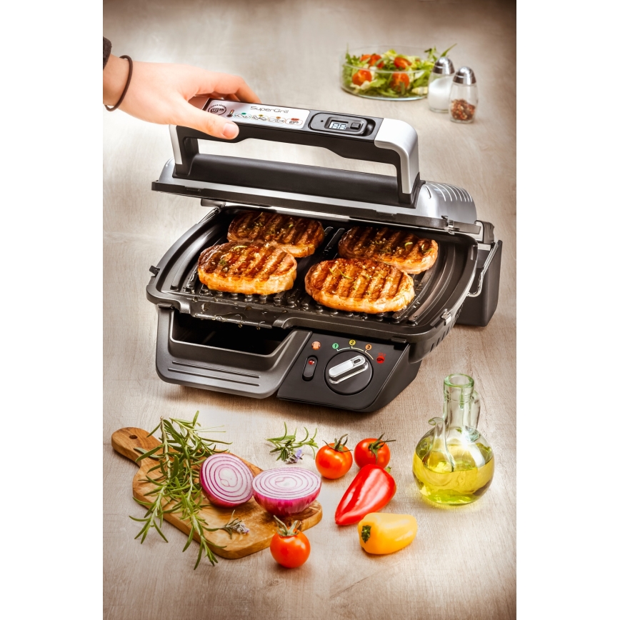 Tefal - Kontaktigrilli SUPERGRILL 2000W/230V
