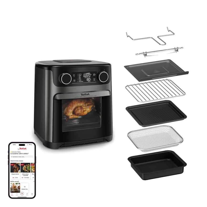 Tefal - Kuumailmafriteeraaja 15 l EASY FRY 9v1 1800W/230V musta
