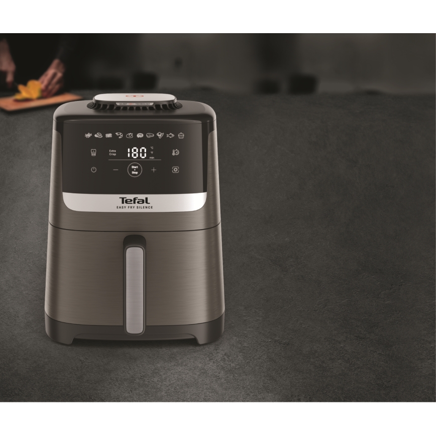 Tefal - Kuumailmapaistaja 5 l EASY FRY SILENCE COAL 1400-1670W/230V