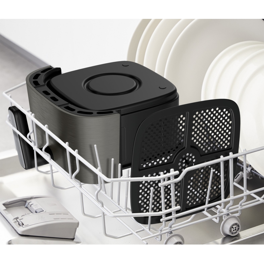 Tefal - Kuumailmapaistaja 5 l EASY FRY SILENCE COAL 1400-1670W/230V