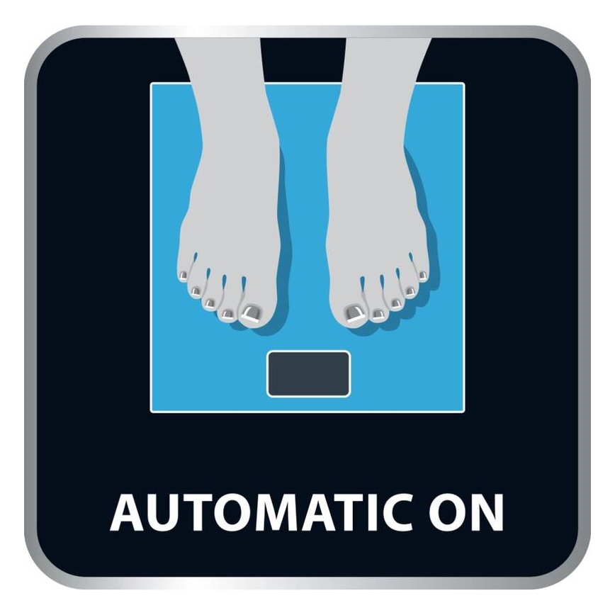 Tefal - Kylpyhuoneen vaaka CLASSIC 2xAAA harmaa