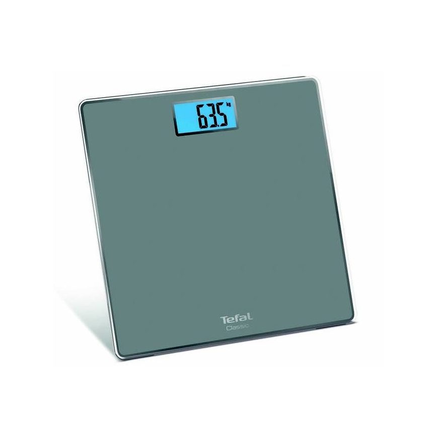 Tefal - Kylpyhuoneen vaaka CLASSIC 2xAAA harmaa