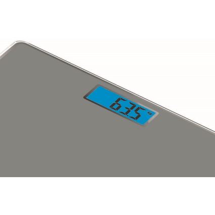 Tefal - Kylpyhuoneen vaaka CLASSIC 2xAAA harmaa