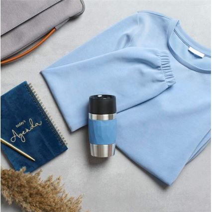 Tefal - Lämpömuki 300 ml COMPACT MUG ruostumaton/sininen