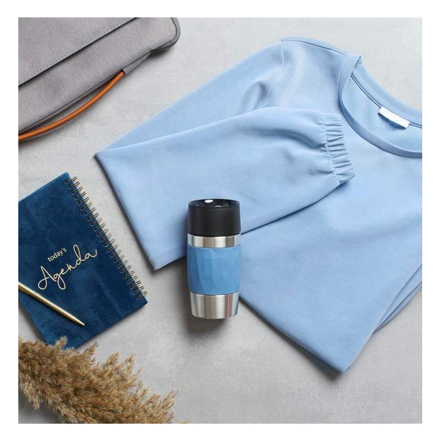 Tefal - Lämpömuki 300 ml COMPACT MUG ruostumaton/sininen