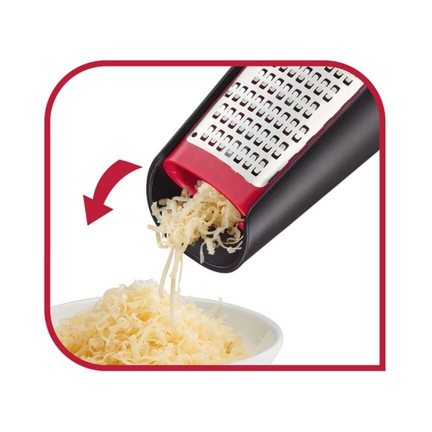 Tefal - Manuaalinen kaksipuolinen raastin INGENIO ruostumaton/musta