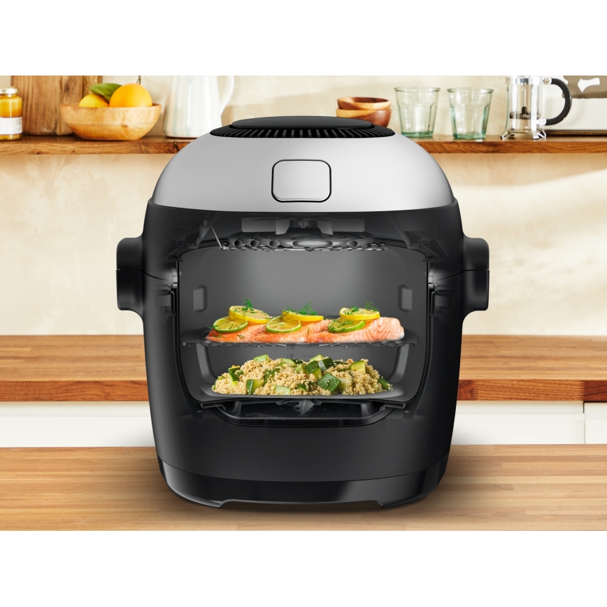 Tefal - Monitoimikeitin ja kuumailmapaisturi 2-in-1 MULTICOOK ACTIFRY 1334W/230V 6 l