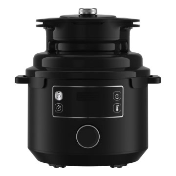 Tefal - Monitoiminen sähköinen painekeitin 7,6 l 1200W/230V musta