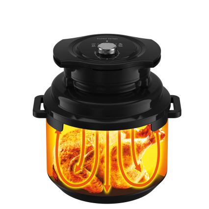 Tefal - Monitoiminen sähköinen painekeitin 7,6 l 1200W/230V musta