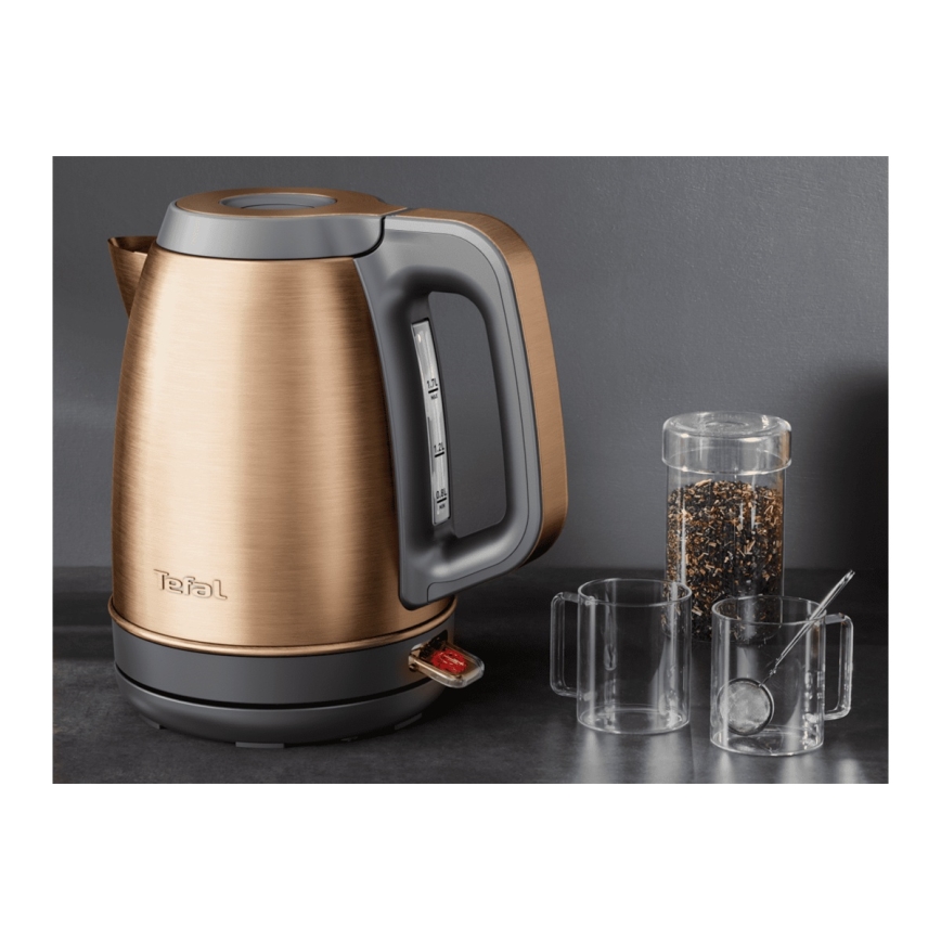 Tefal - Nopea vedenkeitin COPPERTINTO 1,7 l 2400W/230V