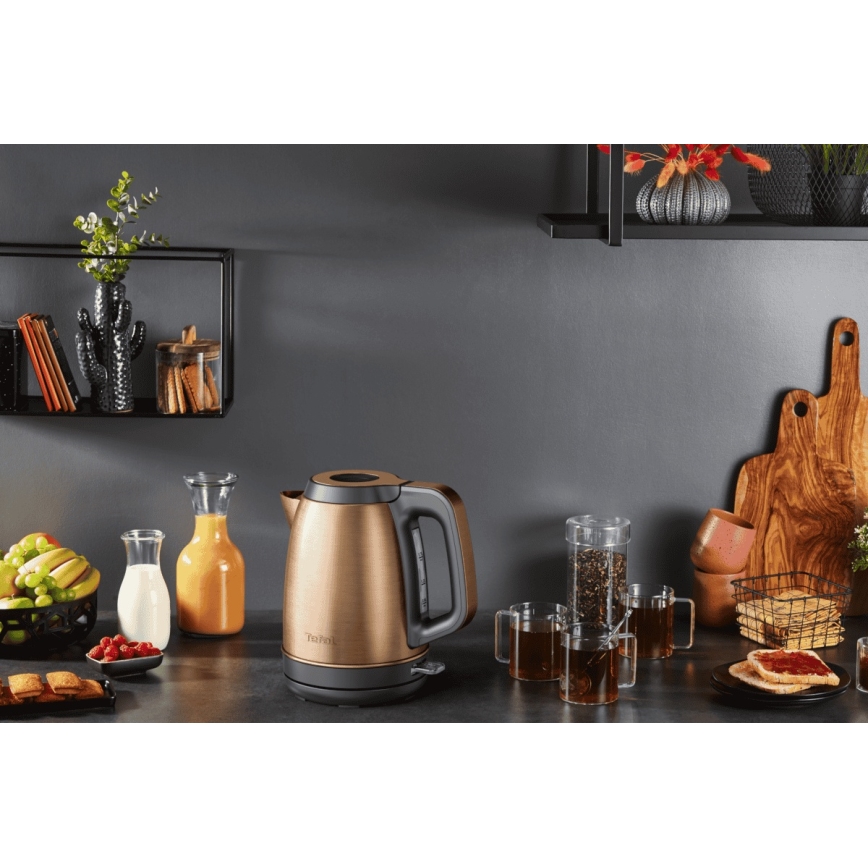 Tefal - Nopea vedenkeitin COPPERTINTO 1,7 l 2400W/230V