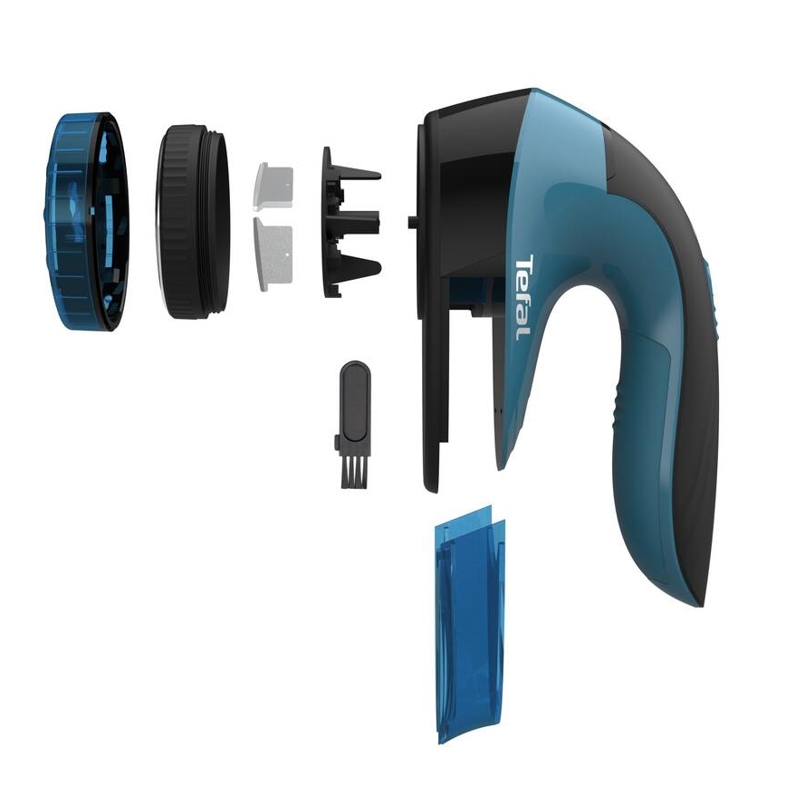 Tefal - Nukanpoistolaite LINT 2xAA musta/sininen