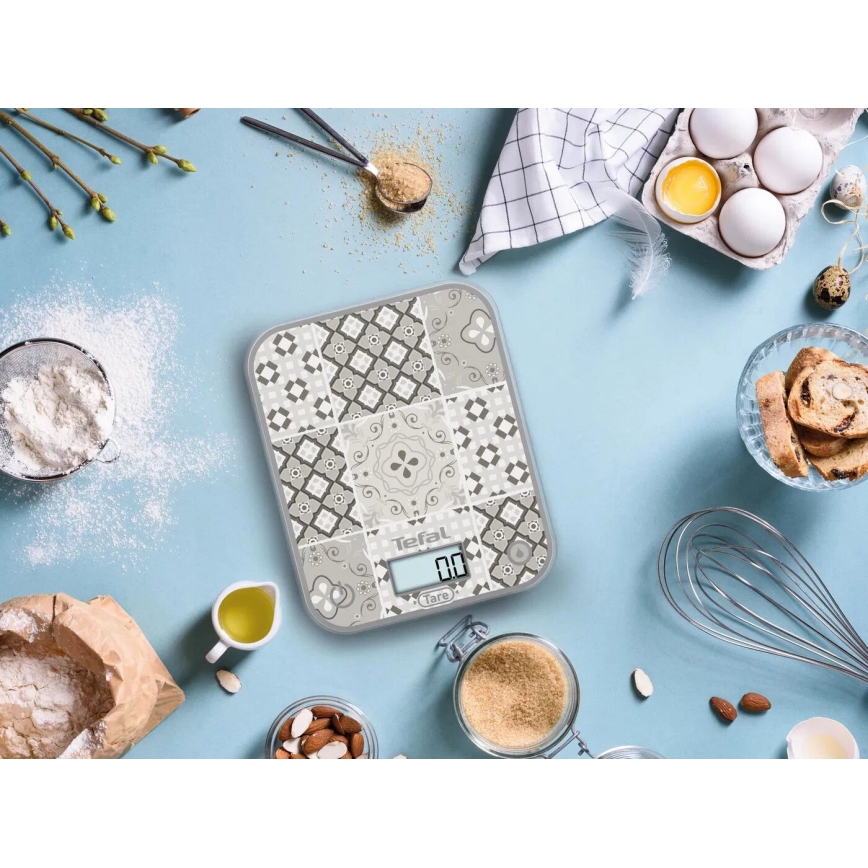 Tefal - Keittiövaaka OPTISS 2xAAA beige