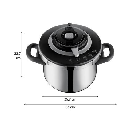 Tefal - Painekattilasetti 4,5/6 l CLIPSO+ CHEF