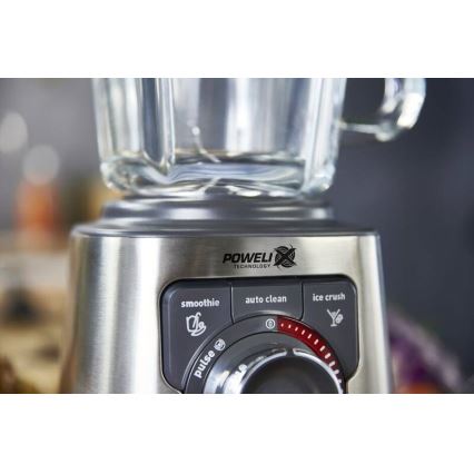 Tefal - Pöytäsekoitin 2 l PERFECTMIX+ 1200W/230V mattakromi/musta