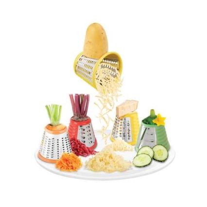 Tefal - Raastin ja leikkuri FRESH EXPRESS PLUS 200W/230V punainen/valkoinen