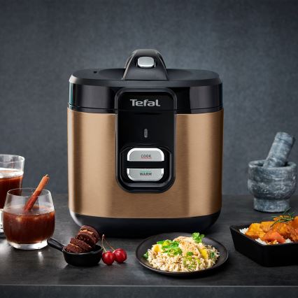 Tefal - Riisikeitin COPPERTINTO 600 W / 230 V, 2 l, kuparinvärinen