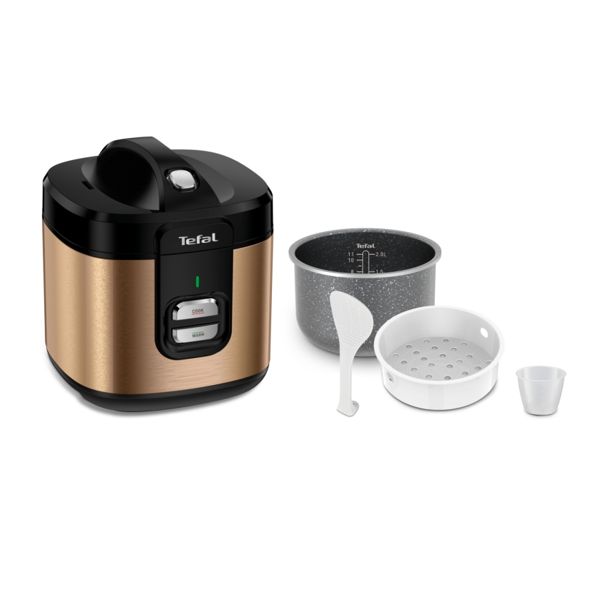 Tefal - Riisikeitin COPPERTINTO 600 W / 230 V, 2 l, kuparinvärinen