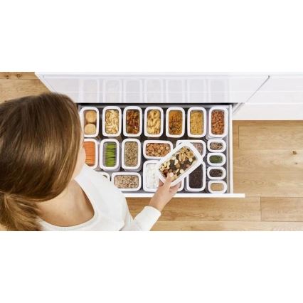 Tefal - Ruokasäiliö 0,45 l OPTIMA valkoinen/läpinäkyvä