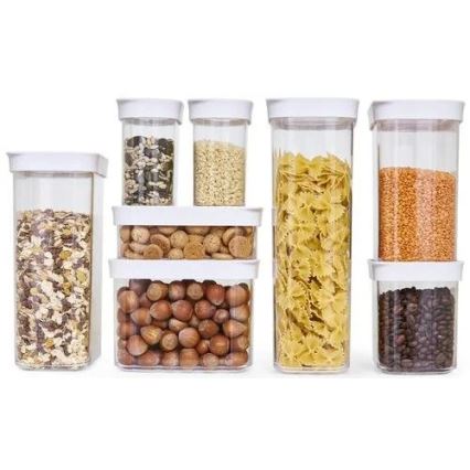 Tefal - Ruokasäiliö 0,45 l OPTIMA valkoinen/läpinäkyvä