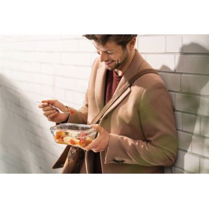 Tefal - Ruokasäiliö 0,85 l MSEAL GLASS punainen/lasi